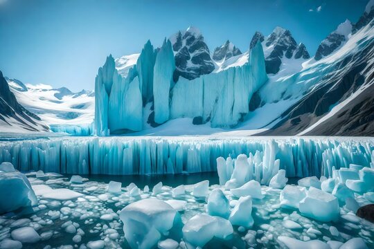 perito moreno glacier country 4k HD quality photo. 
