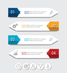 Infographic Vector abstract design web banner template.Modern banner.