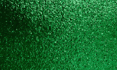 Fototapeta premium Green metallic foil water glass clumping texture decoration