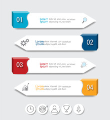 Infographic Vector abstract design web banner template.Modern banner.