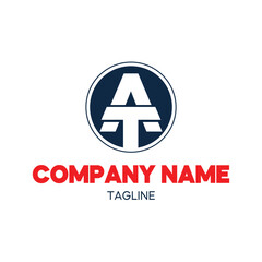 Letter A logo design template elements vector sign, Design Minimalist