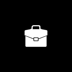  Briefcase icon black isolated on white background 