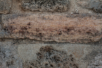 Ancient wall texture background with old bricks
