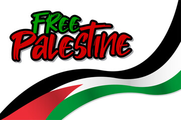 Free Palestine Free Gaza Support Palestine Banner Design