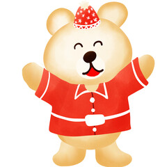 christmas teddy bear