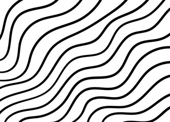 hand drawn wavy lines on white background. wavy lines background