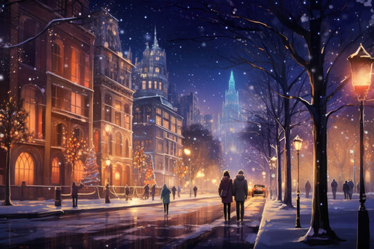 Winter City Lights