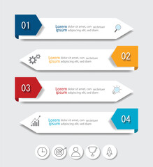 Infographic Vector abstract design web banner template.Modern banner.