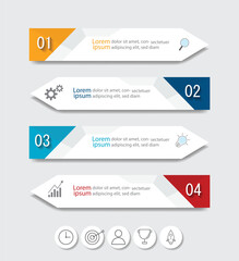 Infographic Vector abstract design web banner template.Modern banner.