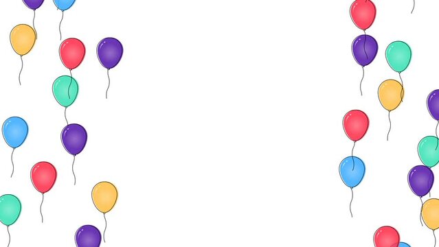 Colorful balloons decoration flying up on right and left side to celebrate a brithday party, valentine's day, wedding or any other celebration, like subscribers, followers and likes.
Transparent Backg