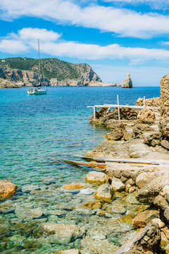 Cala Benirr&aacute;s puesta de sol - Cala Benirr&aacute;s auf Ibiza