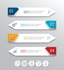 Infographic Vector abstract design web banner template.Modern banner.