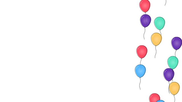 Colorful balloons decoration flying up on right side to celebrate a brithday party, valentine's day, wedding or any other celebration, like subscribers, followers and likes.
Transparent Background | G