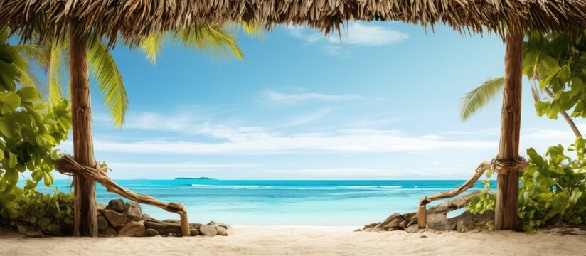 Beach showcase With copyspace for text