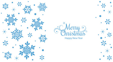 Snowflakes. Winter background template. Christmas pattern. New Year's design of festive packaging, wrapping paper and textiles. Isolated. Vector illustration