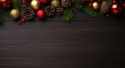 Christmas essentials with festive vibes and ample space for customized text