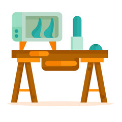 computer desk icon 