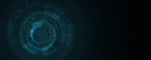 Technology abstract futuristic background for internet business. Big data concept.