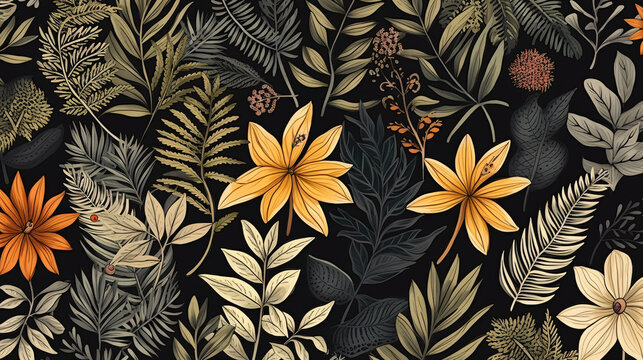 Vintage floral pattern