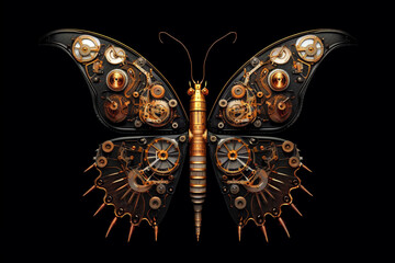 Dive into the world of innovation with a captivating butterfly illustration symbolizing the beauty of technological creativity. Ai generated