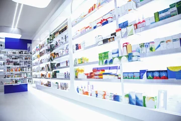 Fotobehang At the pharmacy © georgerudy