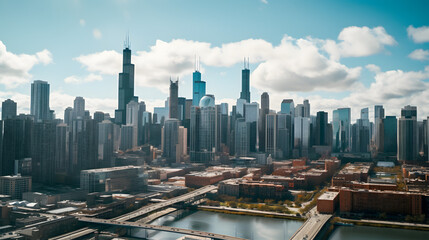 Fototapeta na wymiar Beautiful Chicago view