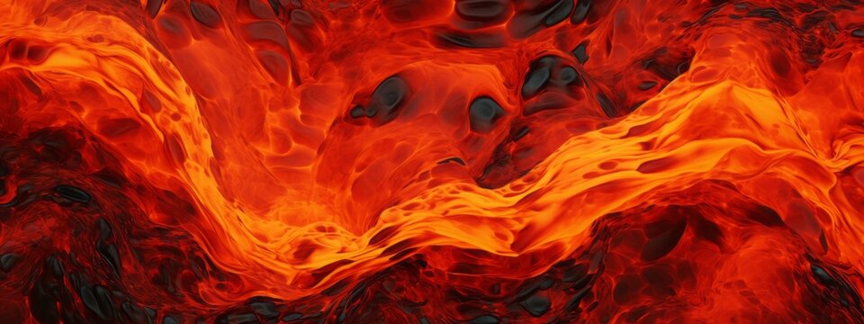 Lava texture fire background rock volcano magma molten hell hot flow flame pattern seamless. Earth lava crack volcanic texture ground fire burn explosion stone liquid black red inferno planet relief.