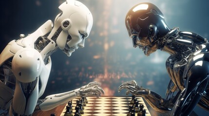 Fototapeta premium will you beat me Mr. Robot? 