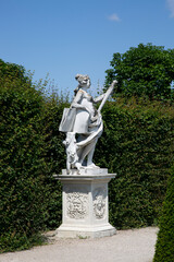 Sculptures in the Belvedere Garden in Vienna