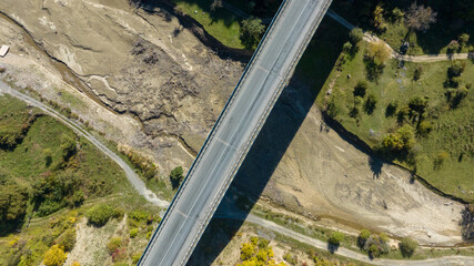 view from the top of bridge