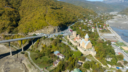 aerial view of the city