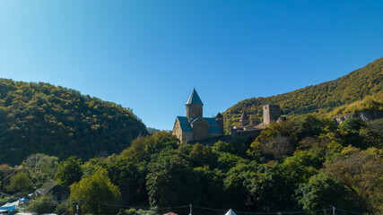 church in the mountains of Caucasus Mountains