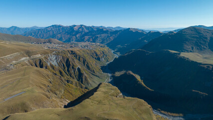 Caucasus Mountains drone 