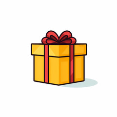 Obraz premium gift box isolated on white