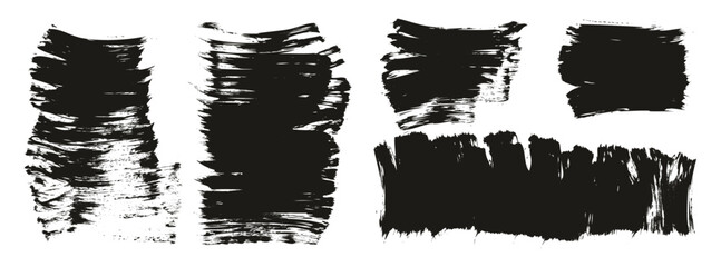 Flat Fan Brush Thick Short Background High Detail Abstract Vector Background MEGA Set 