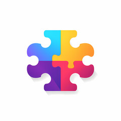 jigsaw puzzle piece, icon cooperation, teamwork
