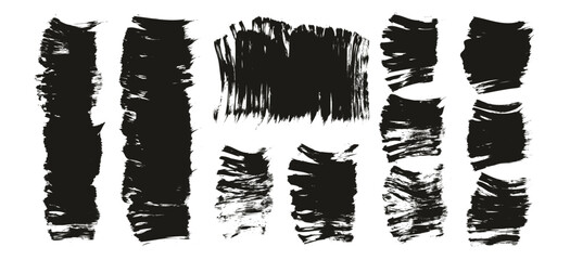 Flat Fan Brush Thick Short Background High Detail Abstract Vector Background MEGA Set 