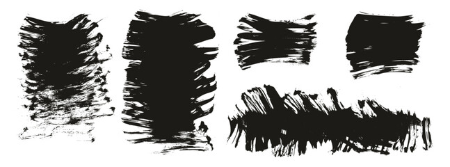 Flat Fan Brush Thick Short Background High Detail Abstract Vector Background MEGA Set 