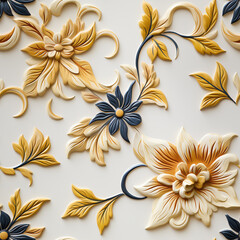 Arabesque template texture of Stencils (Tile)