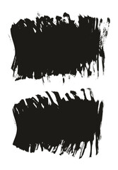 Flat Fan Brush Thick Short Background High Detail Abstract Vector Background Set 