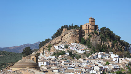 Vista panorámica de Montefrío, Granada, Andalucía, España