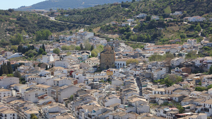Vista panorámica de Montefrío, Granada, Andalucía, España