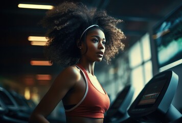 Black fitness girl