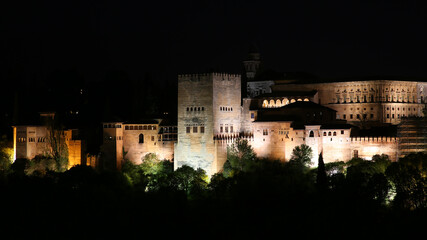 Fototapeta na wymiar La Alhambra de Granada, Granada, Andalucía, España