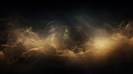 Rolgordijnen Wallpaper image of Dancing Smoke in a Luminous Dream - A Mystical Journey. Generative AI © Gelpi
