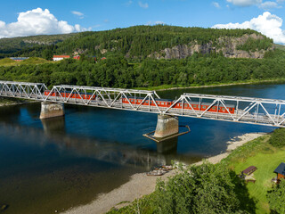 Bertnem railroad bridge in Norway