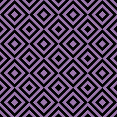 Seamless geometric pattern with line rhombus on black background. Print for fabric background, textile