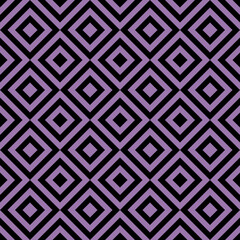 Seamless geometric pattern with line rhombus on black background. Print for fabric background, textile