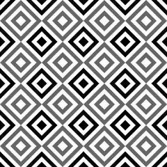 Seamless geometric pattern with line rhombus on black background. Print for fabric background, textile