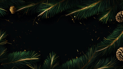 Fototapeta na wymiar Christmas card with Magic Tree color.